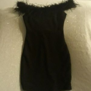 Mini black cocktail dress